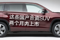2015年即将国产的合资SUV有哪些